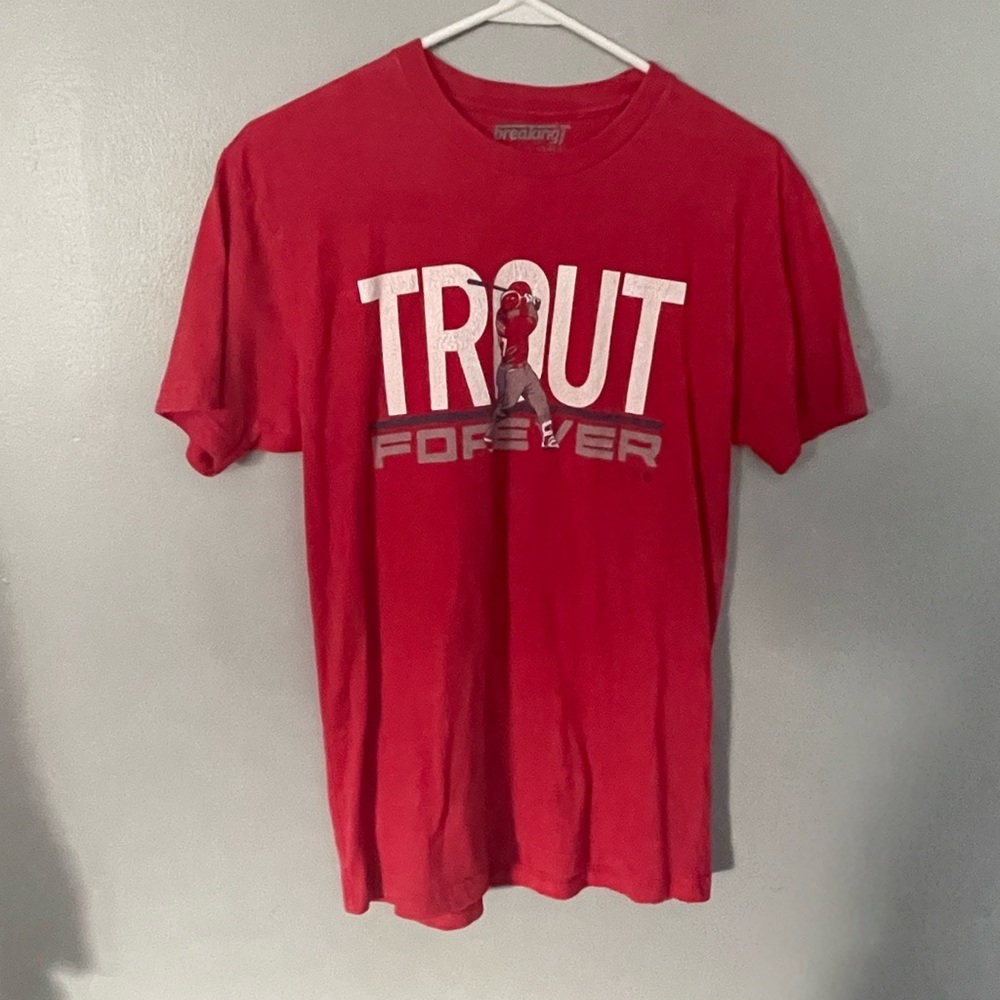 Angels Trout red T-shirt S